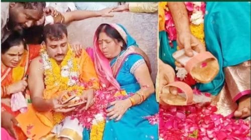 নিজের গায়ের চামড়া কেটে মায়ের জন্য জুতা বানালেন ছেলে