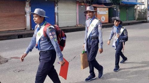 পায়ে হেঁটে ১৫০ কিলোমিটার পথ পরিভ্রমণে বিএম কলেজের তিন শিক্ষার্থী