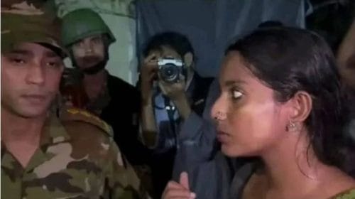 সেনা কর্মকর্তার সঙ্গে অশোভন আচরণ, ক্ষমা চাইলেন সেই তরুণী