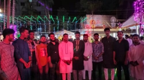 পূজামন্ডপে নজরদারিতে ববি ছাত্রদল
