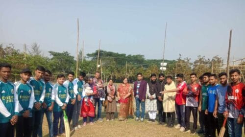 ববিতে শহীদ আবু সাঈদ স্মৃতি শর্টপিচ ক্রিকেট টুর্নামেন্ট ২০২৪ এর শুভ উদ্বোধন