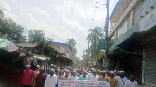 ভারতে মুসলিম নির্যাতনের প্রতিবাদে নলছিটিতে বিক্ষোভ মিছিল